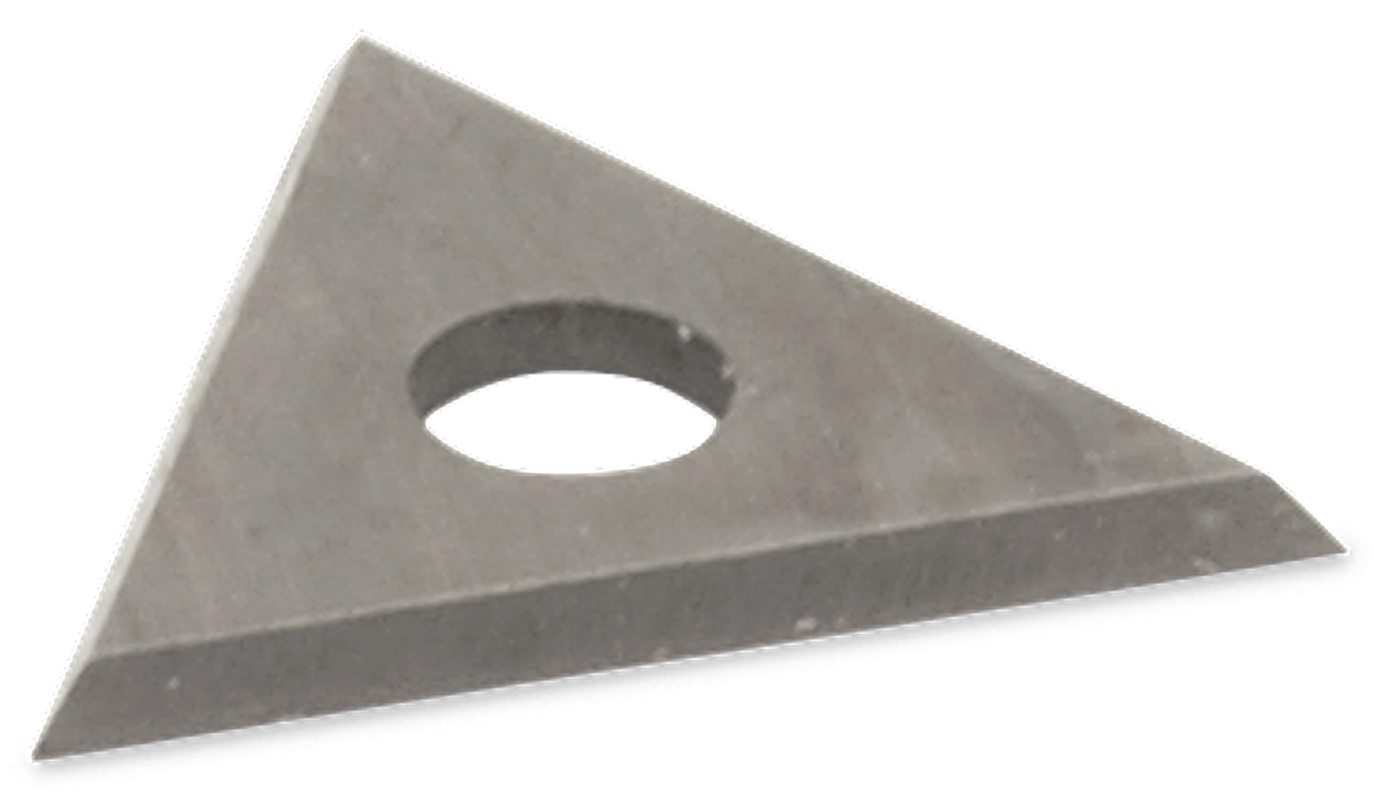 Et trekantformet reserveblad til en universalskrape